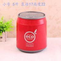 红色小号 时尚创意可乐罐垃圾桶可爱易拉罐家用厨房自动翻盖桶儿童房垃圾桶
