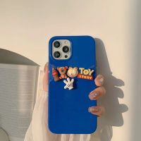 深海蓝 立体加菲猫 苹果 7/8 立体卡通13pro max苹果11手机壳iPhone12软8plus潮牌风Xs情侣