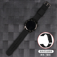 [尼龙款]纯黑色 Ticwatch Pro X/Pro 3表带 适配Ticwatch GTX尼龙表带GTH/ProX/C