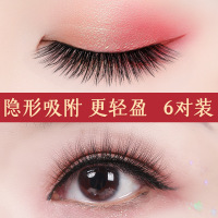 眼线液磁性假睫毛套装 魔力笔无磁块免胶水一笔吸附自然逼真6对装