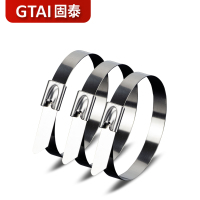 7.9MM*100MM每包100条 100条 扎带304不锈钢电线桥架金属绑带室外捆扎抗氧化硬化船用束线