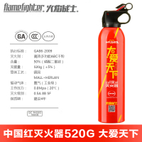 红色大爱520+无赠品 车载灭火器车用家用套装多功能消防轿车用汽车灭车器干粉