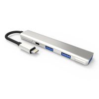 苹果转2USB+充电 银色 车载拓展坞 适用MacBook苹果笔记本电脑USB分线器usbOTG转换器