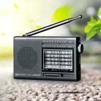深灰色 6120全波段干电池收音机老人老式半导体大音量调频老年广播fm