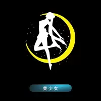 [美少女战士-2个装]石英玻璃款-十年质保 奥迪迎宾灯A6L照地灯免接线A7A5Q5LQ7L改装车门灯投影氛围灯替换
