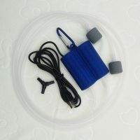 深蓝色 双泵标准版 双泵双头钓鱼养鱼鱼缸超静音微型USB增氧泵氧气泵打氧泵增氧机