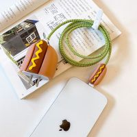 苹果20w[热狗]绿绳四件套 数据线保护套苹果12手机充电器热狗充电线11pro缠绕绳防折断20w壳