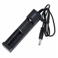USB单槽充电器 18650锂电池充电器USB单槽智能锂电座充3.7V4.2V头灯手电筒充电器