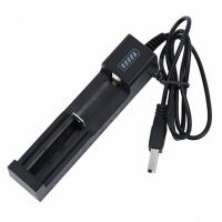 USB单槽充电器 18650锂电池充电器USB单槽智能锂电座充3.7V4.2V头灯手电筒充电器