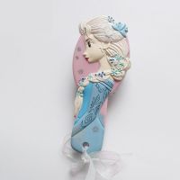 冰雪奇缘 冰雪奇缘儿童梳子女孩气囊梳公主宝宝按摩梳防静电卡通爱莎气垫梳