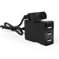 电动车充电款 电动车手机充电器快充48V72伏通用转5V三轮电瓶车载3USB转换插头