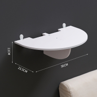 半圆投影仪置物架-1层 投影仪支架机顶盒置物架墙上床头路由器收纳卧室隔板壁挂式免打孔