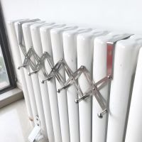 伸缩[篱笆]6珠[挂钩9CM宽] 暖气片挂钩晾衣架电暖气片毛巾架支架不锈钢伸缩免打孔免安装鞋架
