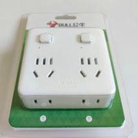 公牛墙壁转换小方块 GN-93223 三脚10A插座家用转换侧面孔一转四 墙壁转换小方块 GN-93223 三脚10A插