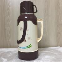 3.2升/8磅卡通棕 外壳+内胆+塑塞 大容量塑料热水瓶家用暖壶学生宿舍用保温瓶大号开水瓶暖瓶热水壶