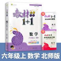 六年级上册数学北师大版 2021版教材全解精练1+1六年级上册数学北师大版 小学生6年级教材完全解读课本1十1解析同步训