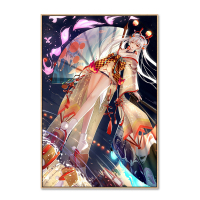 506967不知火 绷框+画笔+颜料 30x45 阴阳师不知火数字油画diy油彩画治愈手工填充填色涂鸦房间