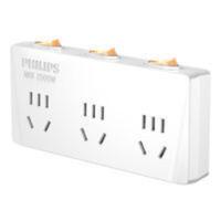 飞利浦一转三分控插座 一转三无线插座独立开关转换插头儿童安全保护门接线板排插