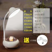 [按键款]星球兔兔(白) 续航72小时 LED充电式台灯智能卧室宿舍学习学生专用多功能护眼长续航床头灯