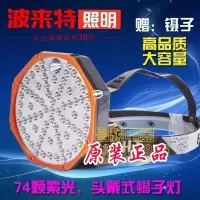 bx5紫光74颗送镊子 照蝎子灯紫光灯强光充电超亮抓蝎子户外头戴捕捉蝎专用头灯