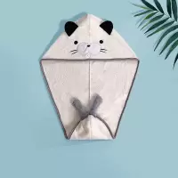 小海豹/白 家纺强吸水干发帽女速干浴帽萌系擦头毛巾干发巾洗头巾