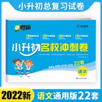 小升初名校真题卷 语文 小升初真题卷2022模拟试卷语数英六年级暑假衔接毕业总复习资料