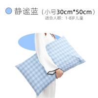 2斤(静谧蓝)30*50CM 荞麦枕头枕芯成人护颈儿童特级6斤荞麦壳皮单人单只一只颈椎枕