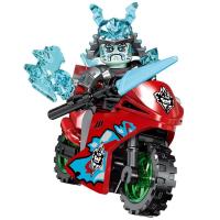 B暴风雨武士+摩托车 幻影忍者十周年十三季人仔小人偶拼装积木男孩玩具摩托车