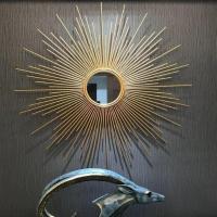 直径60CM(镜面) 欧式金属壁饰玄关客厅墙饰墙面壁挂餐厅太阳镜装饰品轻奢墙上挂件