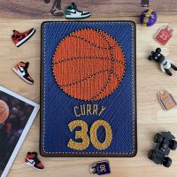 库里30号(21cm*30cm) 顶配材料包[全套工具送锤子] 弦丝画球衣篮球diy手工制作材料足球钉子绕线画创意礼物送