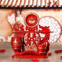 称心如意红色送6个花生6个红蛋) 婚庆子孙宝桶厂家直销厂家直销厂家直销结婚用品子孙桶三件套