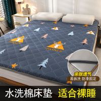 升级抗菌印花-北欧森林6cm 60*100cm[婴儿床专用] 可拆洗法兰绒保暖床垫床褥软垫冬季防滑家用睡垫床护垫学生宿舍