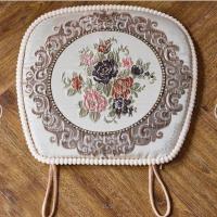 花型一 43x48 欧式刺绣坐垫椅垫高档加厚田园布艺餐桌椅子坐垫可拆洗凳子垫椅垫