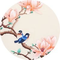 编号221 20*20(送绣绷) 苏绣刺绣手工diy初学古风材料包真丝花鸟苏绣套件自己绣苏州