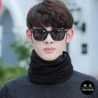 黑色 发1个 多功能围脖 2个装 围脖男冬季保暖韩版护颈脖套帽子加厚户外学生女士围巾百搭