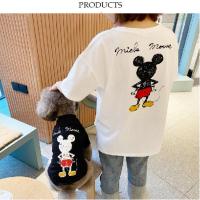 白色米奇短袖 XS(2-3斤) 中型犬衣服冬装加厚羊羔绒泰迪金毛斗牛狗法斗睡衣英斗巴哥八哥