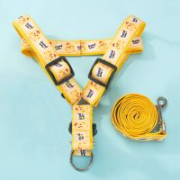 #萌趣#黄色小鸡两件套 S[建议3-6斤] 狗狗牵引绳狗链子遛狗绳项圈背带幼犬小型中型犬泰迪柯基宠物用品