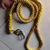 1.5米 12mm棉绳 大型犬狗链子大狗牵引绳带狗绳狗项圈阿拉斯加德牧金毛狗狗牵引绳