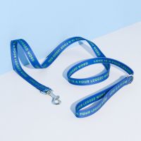 果冻蓝色牵引绳+吊牌 S[宽1.5CM 长140CM] 狗链子牵引绳防水大中小型犬猫咪小狗泰迪外出溜猫狗绳子宠物用品