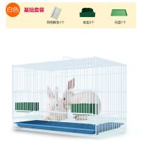 小号基础套餐40*30*30白色 兔笼兔子笼荷兰猪笼子松鼠笼豚鼠笼兔窝兔笼子特大号家用宠物笼