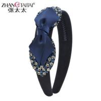 藏蓝色 发箍发饰蝴蝶结发夹发卡刘海夹卡子宽边洗脸头箍韩国成人学生头饰