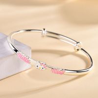 kt猫手镯 蝴蝶结礼盒 凯蒂猫手镯ins小众设计不掉色闺蜜手链手串女款生日礼物精致高档