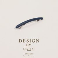 小号深蓝色 扎半头发夹子头饰顶夹一字夹后脑勺发卡女韩国简约优雅气质马尾夹