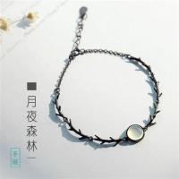 月夜 花芽原创月夜森林手链女款不掉色简约森女系闺蜜个性简约学生礼物