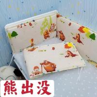熊出没(含棉芯)升级3D款 其余尺寸款式(套餐)请联系客服 婴儿床拼接床床围3D透气防撞围栏宝宝四季通用含棉挡布套件可拆