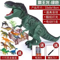 增送电池+螺丝刀+17件恐龙大礼包 行走霸王龙-绿 超大号电动动物遥控恐龙玩具喷雾走路仿真模型霸王龙儿童男孩玩具