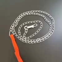 1.6米单独铁链 XS码(直径2.5mm 6斤内犬用) 狗狗牵引绳狗链遛狗铁链子项圈看家护院拴狗中型犬田园犬土狗绳子