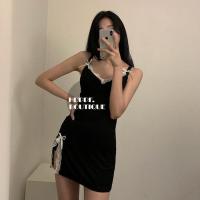 301黑色 M 情趣内衣免脱迷人情欲床上吊带睡裙诱惑性感易脱裙睡衣超骚易插裙