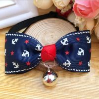 银边红色 S 狗挂牌铃铛狗狗猫咪宠物项圈泰迪金毛领结项链大小型犬狗牌蝴蝶结