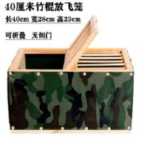 军绿色40放飞笼 鸽子配对笼赛鸽巢箱配对笼信鸽鸽子用品用具放飞养鸽子笼实木巢箱